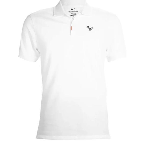 Nike The Nike Polo Rafael Nadal Tennis Slim Fit Shirt White DD8532-100 - Picture 2 of 6